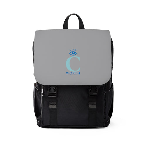 I C Worth Casual Shoulder Grey Backpack