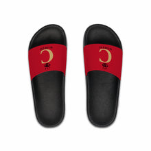Load image into Gallery viewer, I C WORTH Men&#39;s Dark Red Slide Sandals