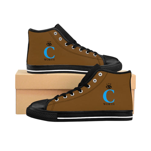 I C WORTH Women's Brown High-top Sneakers