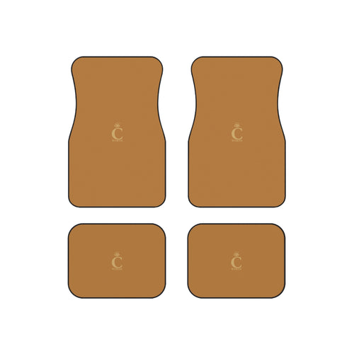 I C WORTH Light Brown Car Mats (Set of 4)