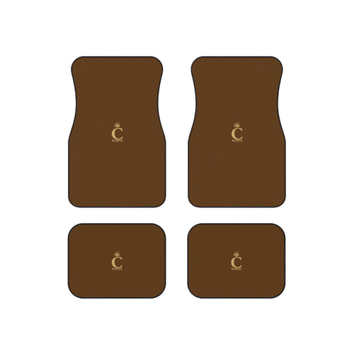 I C WORTH Brown Car Mats (Set of 4)