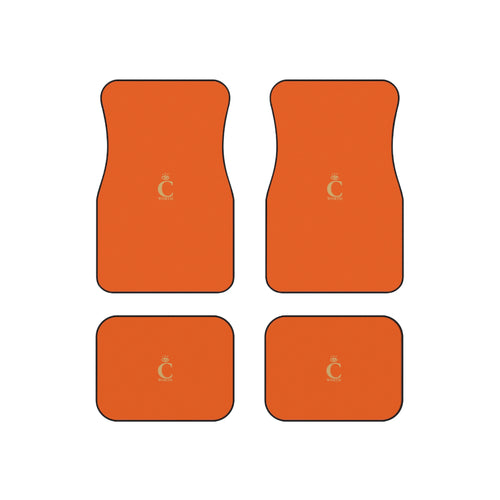 I C WORTH Orange Car Mats (Set of 4)