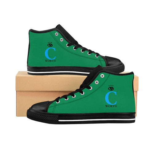 I C WORTH Women's Green High-top Sneakers