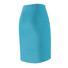 Load image into Gallery viewer, MENTALAIRE Women&#39;s Aqua Pencil Skirt