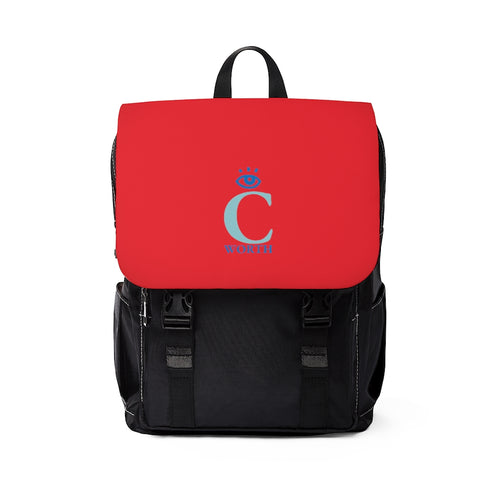 I C Worth Casual Shoulder Red Backpack