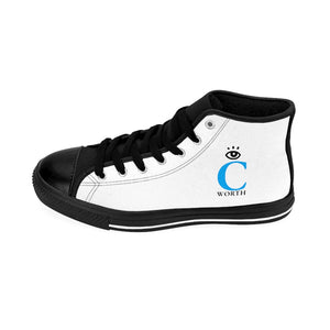 I C WORTH Women's White High-top Sneakers