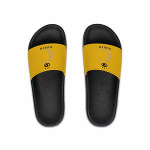I C WORTH Men's Yellow Slide Sandals