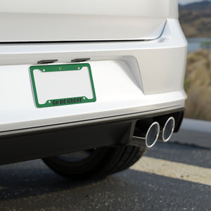 I C WORTH Dark Green License Plate Frame