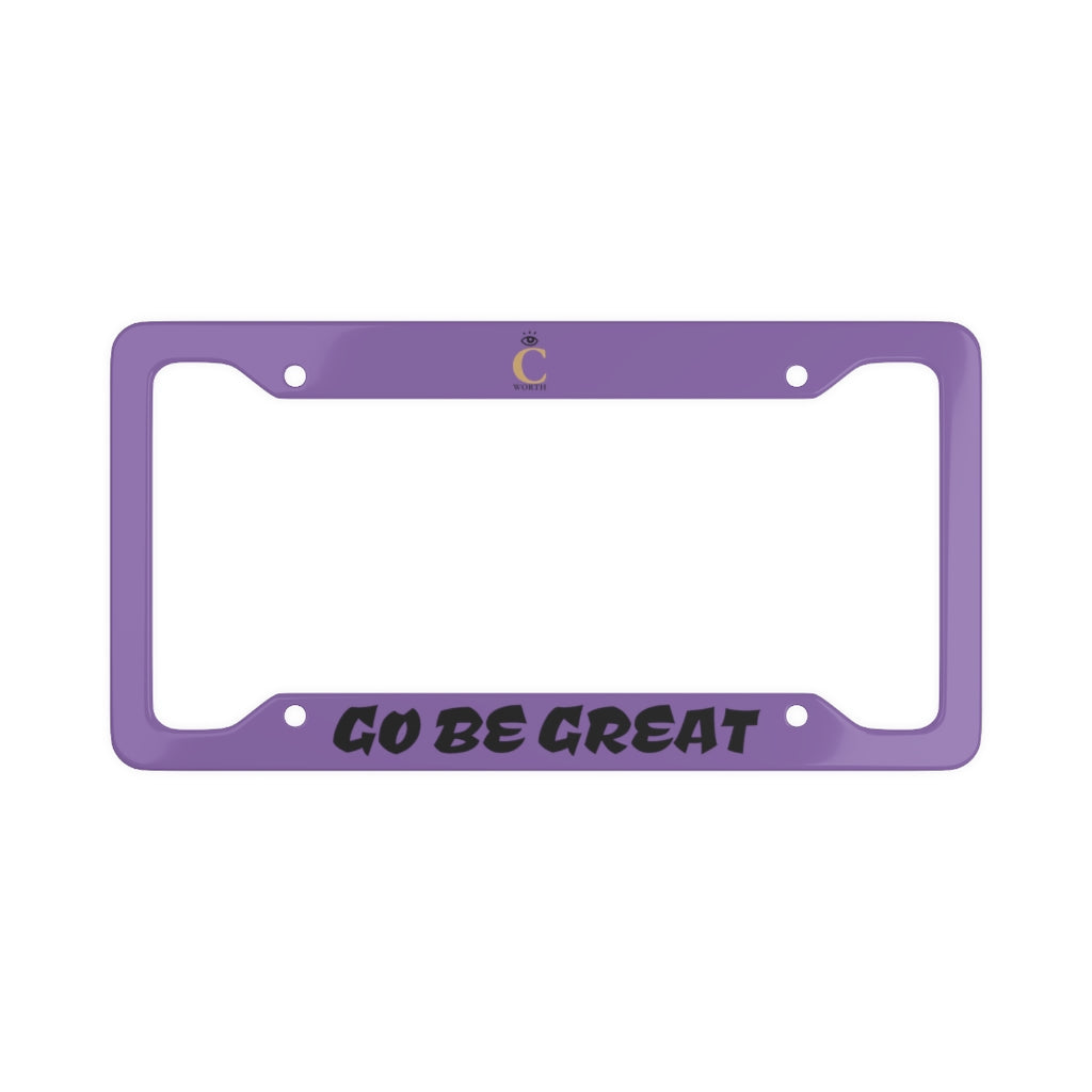 I C WORTH Light Purple License Plate Frame