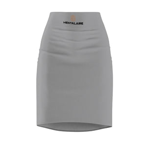 MENTALAIRE Women's Grey Pencil Skirt
