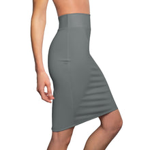 Load image into Gallery viewer, MENTALAIRE Women&#39;s Dark Grey Pencil Skirt