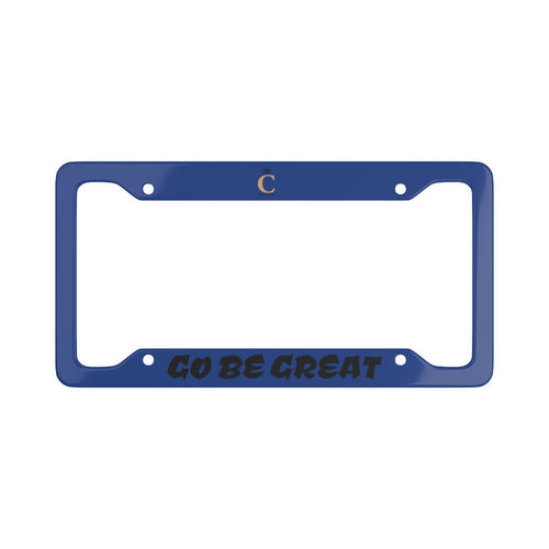 I C WORTH Blue License Plate Frame