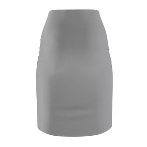 MENTALAIRE Women's Grey Pencil Skirt