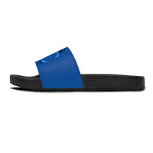 Load image into Gallery viewer, I C WORTH Women&#39;s Blue Slide Sandals