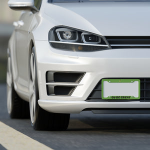 I C WORTH Green License Plate Frame