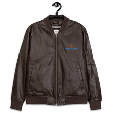 Load image into Gallery viewer, MENTALAIRE Unisex Leather Bomber Jacket