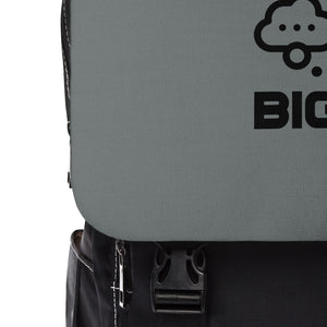 Think BIG Unisex Grey Casual Shoulder Backpack