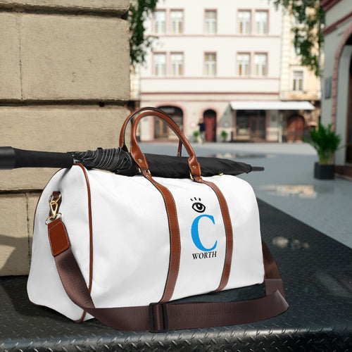 I C WORTH Waterproof White Travel Bag