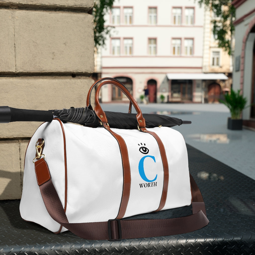 I C WORTH Waterproof White Travel Bag