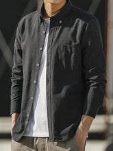 Load image into Gallery viewer, Men&#39;s Oxford Long Sleeve Casual Shirt