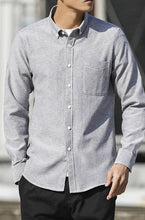 Load image into Gallery viewer, Men&#39;s Oxford Long Sleeve Casual Shirt
