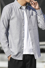 Load image into Gallery viewer, Men&#39;s Oxford Long Sleeve Casual Shirt