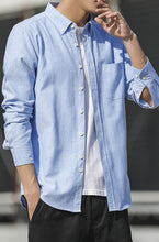 Load image into Gallery viewer, Men&#39;s Oxford Long Sleeve Casual Shirt