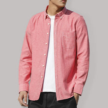 Load image into Gallery viewer, Men&#39;s Oxford Long Sleeve Casual Shirt