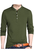 Load image into Gallery viewer, Solid Long Sleeve Large Men&#39;s T-Shirt