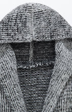 Load image into Gallery viewer, Men&#39;s Mid Length Hooded Knit Cardigan Horn Buckle Hooded Long Sweater