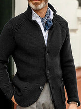 Load image into Gallery viewer, Sweater Winter Sweater Stand Collar Cardigan Foreign Trade Men&#39;s Knitted Jacket
