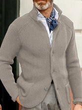 Load image into Gallery viewer, Sweater Winter Sweater Stand Collar Cardigan Foreign Trade Men&#39;s Knitted Jacket