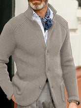 Load image into Gallery viewer, Sweater Winter Sweater Stand Collar Cardigan Foreign Trade Men&#39;s Knitted Jacket