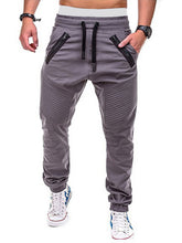 Load image into Gallery viewer, Men's Contrasting color zipped loose-fitting casual pants