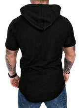 Load image into Gallery viewer, Men&#39;s short-sleeved T-shirt sports casual sweater men&#39;s hoodie
