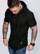Load image into Gallery viewer, Men&#39;s short-sleeved T-shirt sports casual sweater men&#39;s hoodie