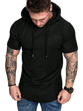 Load image into Gallery viewer, Men&#39;s short-sleeved T-shirt sports casual sweater men&#39;s hoodie