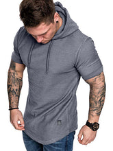 Load image into Gallery viewer, Men&#39;s short-sleeved T-shirt sports casual sweater men&#39;s hoodie