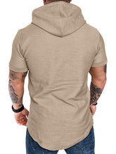 Load image into Gallery viewer, Men&#39;s short-sleeved T-shirt sports casual sweater men&#39;s hoodie