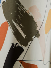 Load image into Gallery viewer, White Graffiti Print Lapel Cotton Slim Fit Men&#39;s Shirt