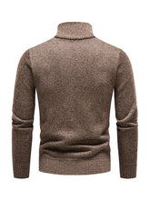 Load image into Gallery viewer, Men&#39;s stand-up collar thickened patchwork half-zip lapel sweater pullover sweater