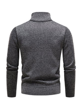 Load image into Gallery viewer, Men&#39;s stand-up collar thickened patchwork half-zip lapel sweater pullover sweater
