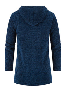 Men's casual  zipper hooded cardigan