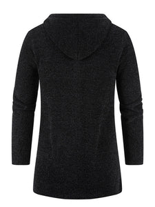 Men's casual  zipper hooded cardigan