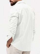 Load image into Gallery viewer, Men&#39;s new multi-pocket casual long-sleeved shirt top