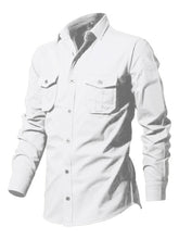 Load image into Gallery viewer, Men&#39;s new multi-pocket casual long-sleeved shirt top