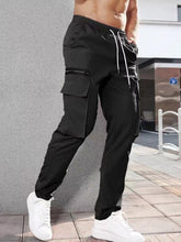 Load image into Gallery viewer, Men&#39;s new fashionable casual sports zipper decorative overalls