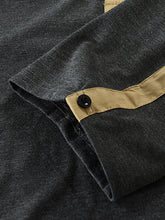 Load image into Gallery viewer, Men&#39;s New Outdoor Tactical Zipper Colorblock Henley Collar Long Sleeve T-Shirt