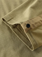 Load image into Gallery viewer, Men&#39;s New Outdoor Tactical Zipper Colorblock Henley Collar Long Sleeve T-Shirt