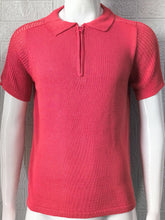 Load image into Gallery viewer, Men&#39;s new knitted sweater slim fit polo collar short-sleeved top